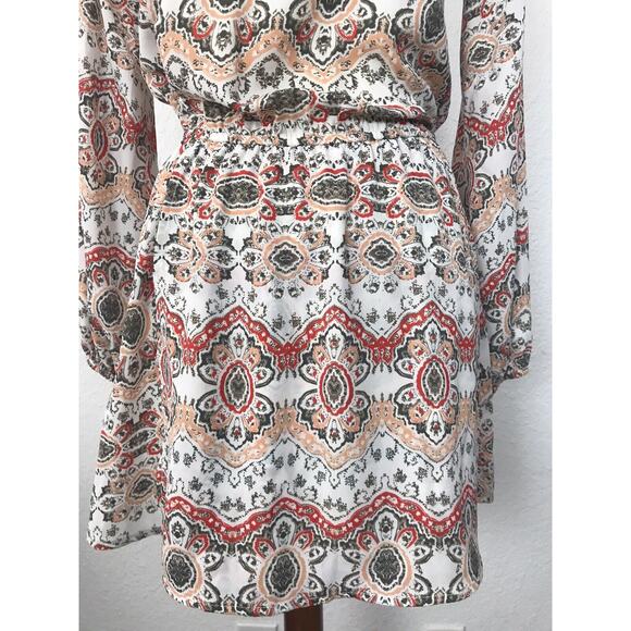 Revolve Show Me Your Mumu V Neck Multicolor Print Mini Dress - Picture 4 of 10